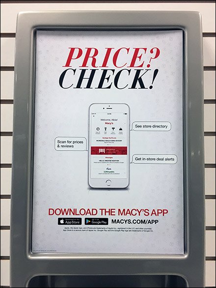 Macys Price Check Station and Mobile App