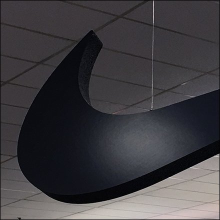 Nike Ceiling Swoop Branding in Training