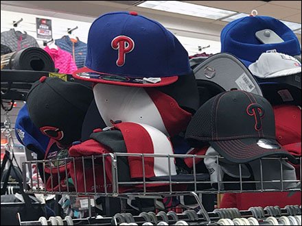 Rack-Top Rectangular Bin for Baseball Caps