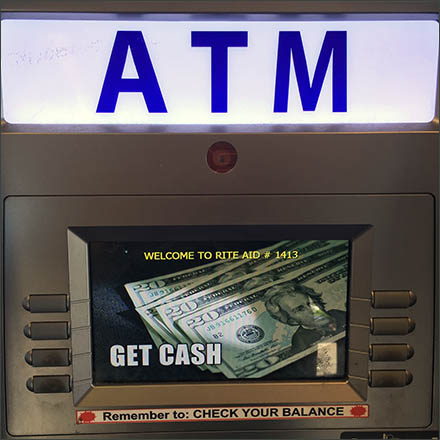ATM Promotes $20 Bill Cash Withdrawal