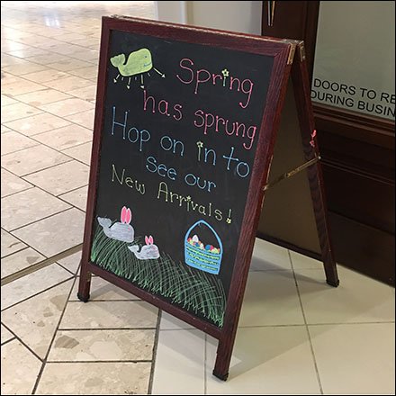 Spring Has Sprung Sidewalk Chalkboard Sign