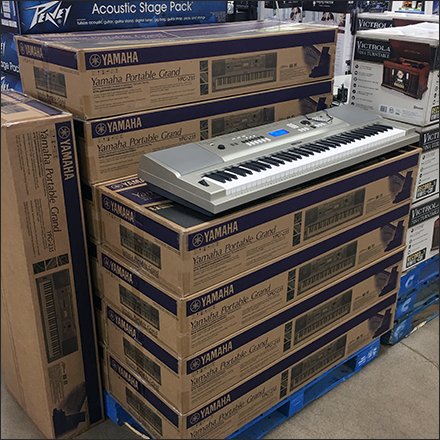 Yamaha Portable Grand Keyboard Pallet Display Feature