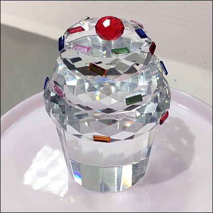 Cut Crystal Cupcake Merchandising