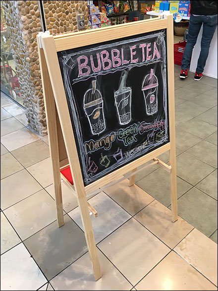 Bubble Tea A-Frame Easel Chalkboard Sign
