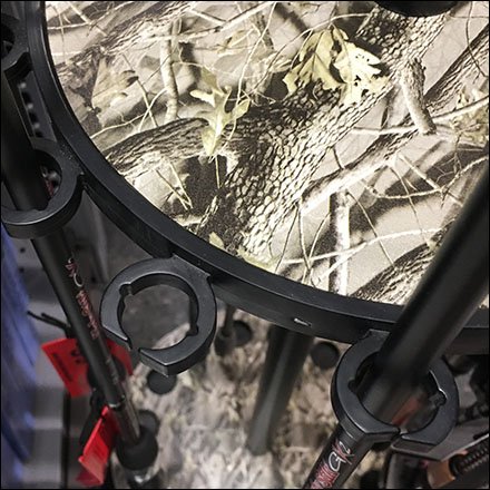 Freestanding Fishing Pole Rack in Camo Color