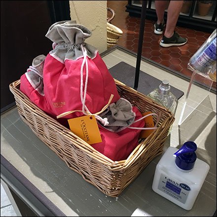 L'Occitane Summer Wicker Basket Merchandising