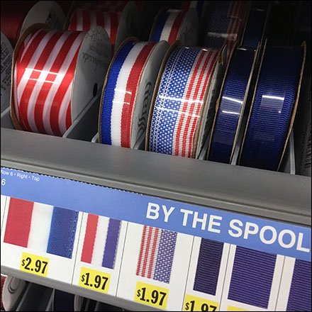 Patriotic Ribbon Shelf Management System