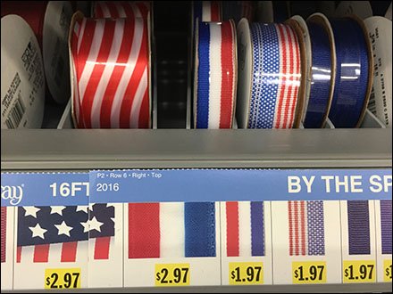 Patriotic Ribbon Shelf Management System