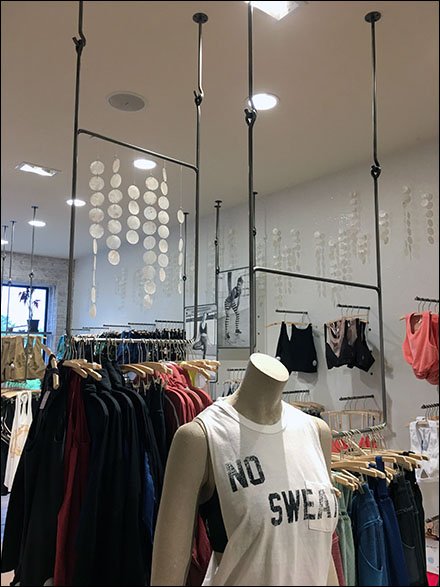 Free People Rod and Bar Ceiling Racks