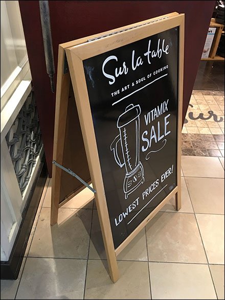 Sur La Table Faux Chalkboard Entry Easel Sign