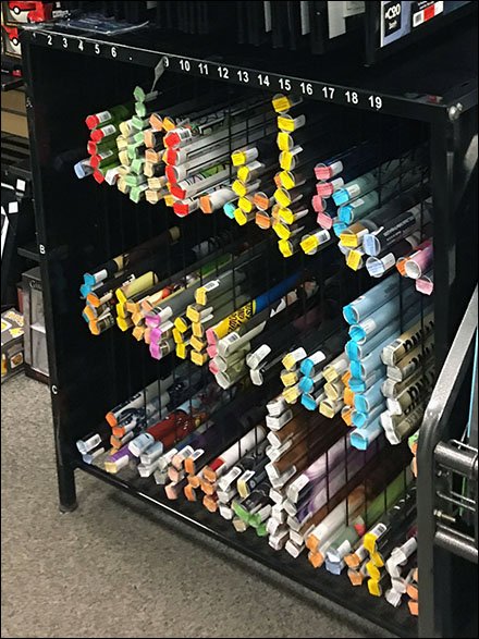 Wall Poster Backstock Coding System 