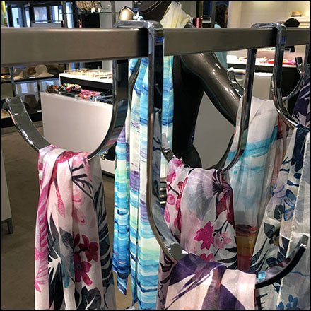 Boxer Asymmetric J-Hook For Scarf Display
