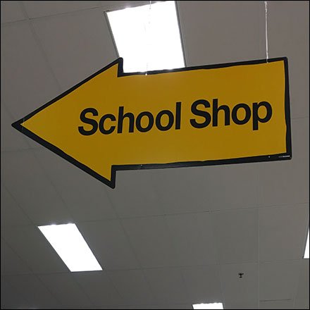 School Shop Back-To-School Sign