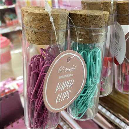 Corked Paper Clips By Straight-Entry Hook