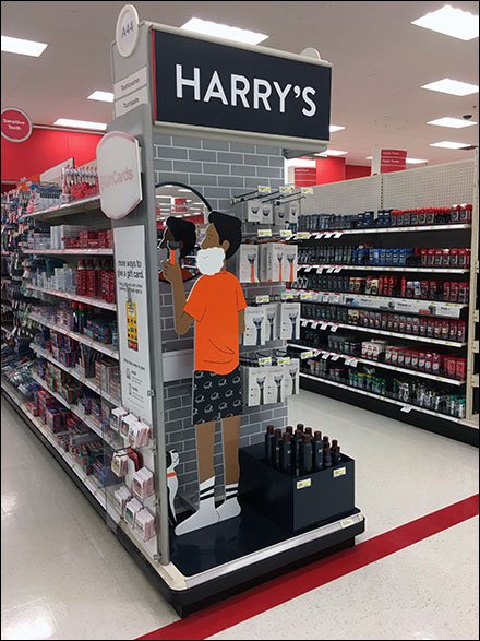 Harry's Razor Endcap Goes All Out