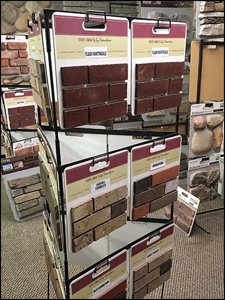 Owensboro Stone Triangular Tower Sample Rack