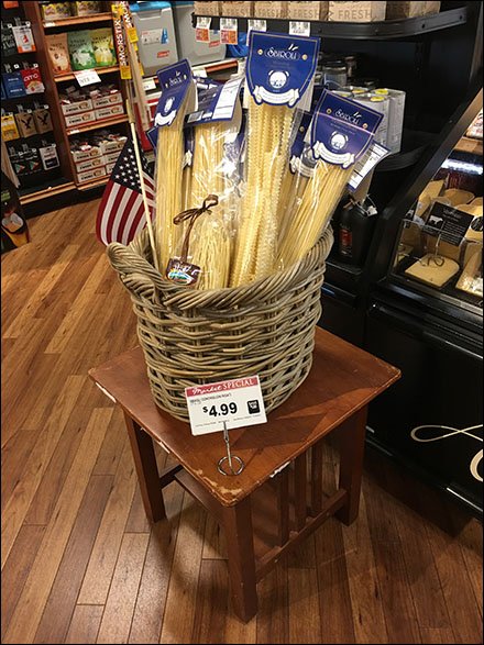 Patriotic Pasta Table-Top Merchandising