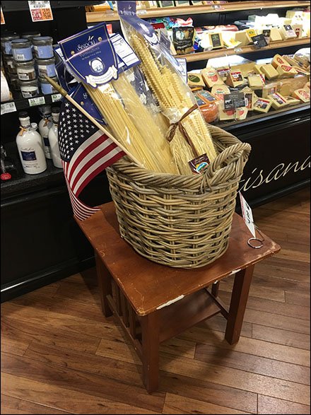 Patriotic Pasta Table-Top Merchandising