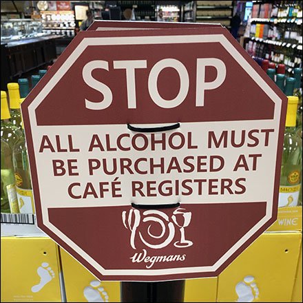Stop Sign Redirect To Registers In Cafe