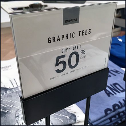 Expansive T-Shirt BOGO Buffet At Express
