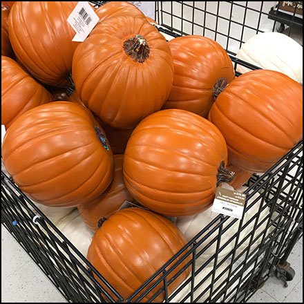 Fall Decor Prop Pumpkin Bulk Bin Feature