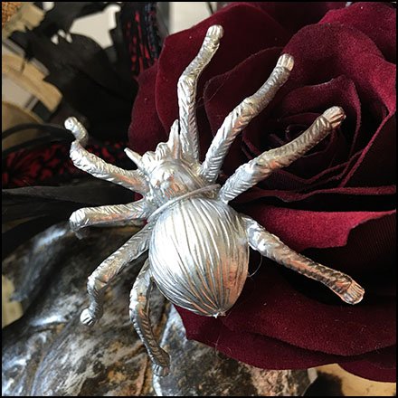 Halloween Silver Spider Fashion Accessory