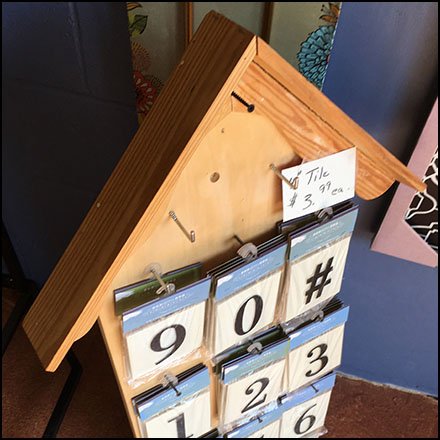 House Street Address Tiles Display Feature
