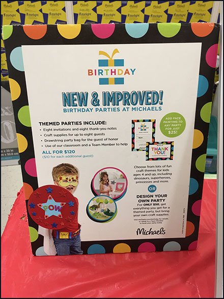 Micahels In-Store Event Promotion Efforts 2