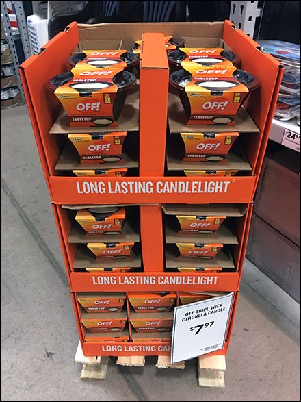 Triple-Wick Tabletop Branded Citronella Display