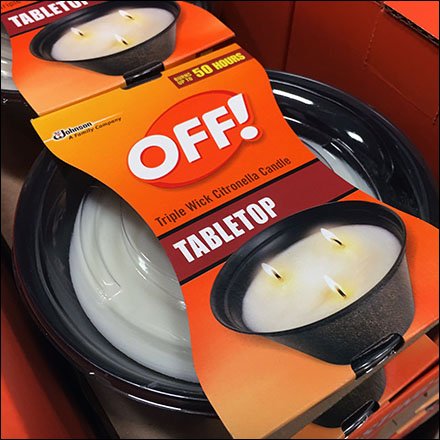 Triple-Wick Tabletop Branded Citronella Display