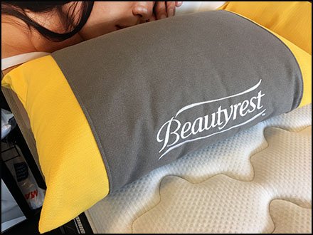 Color Coded Beautyrest Pillow Merchandising