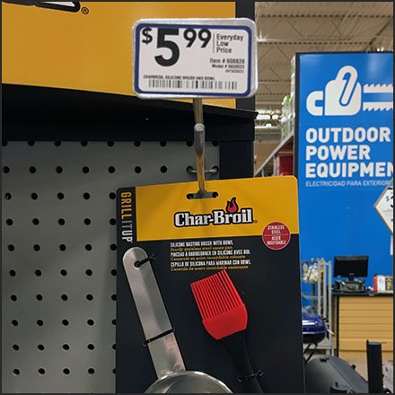 Char-Broil Basting Kit Metal Plate Scan Hook Feature