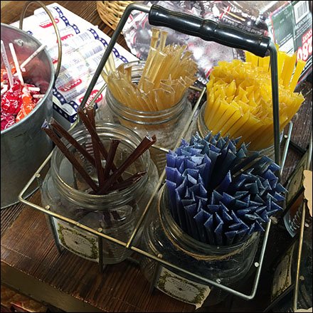 Color Coded Rustic Honey Straw Samplers