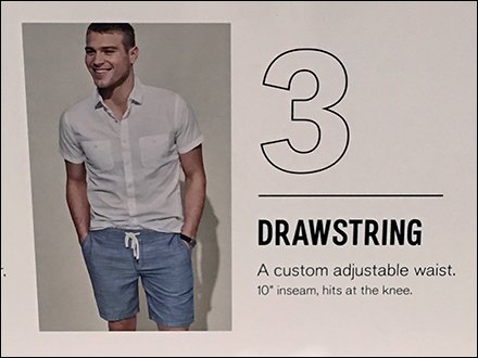 Express Shorts Shelf-Edge Style Definitions