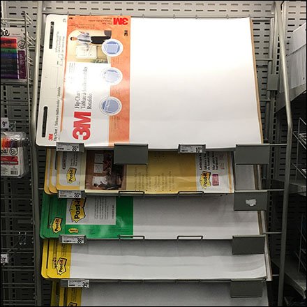 Flip Chart Declined Display Rack Feature