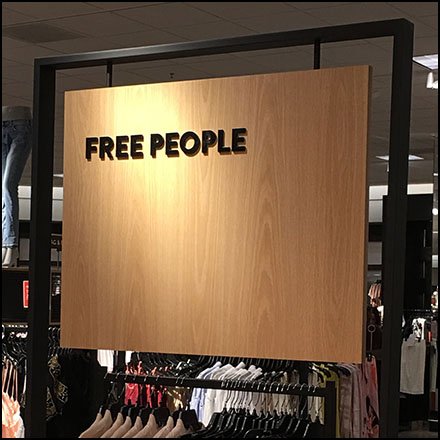 Free People Non-Bohemian Branding In-Store