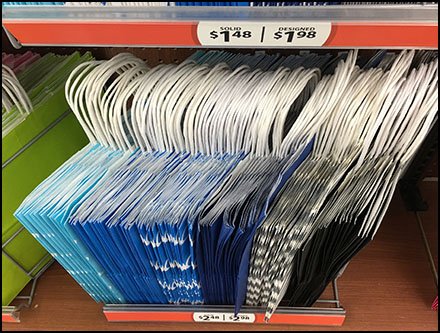 Hallmark Gift Bag Diagonal Shelf Dividers