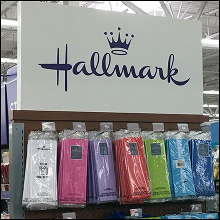 Hallmark Gift Wrap Endcap Display