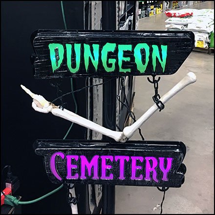 Halloween Directional Navigation Signs In-Store