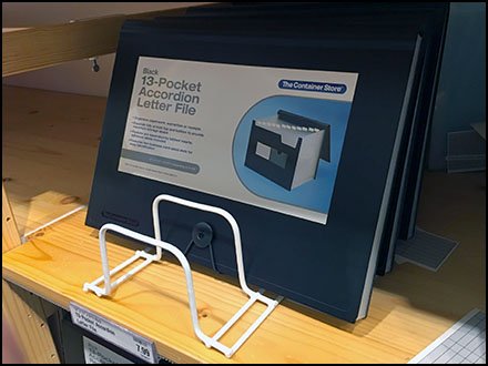 Shelf-Top Open Wire Stand For Accordion File