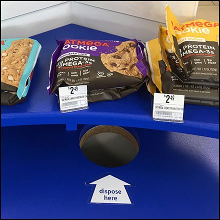 Free Sample Try-Me Built-In Waste Bin