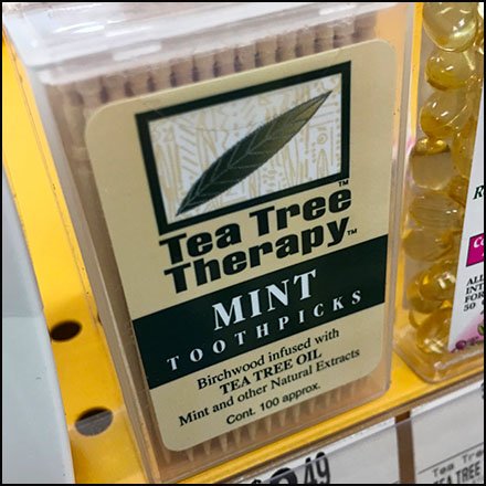 Vitamin Shoppe Tea Tree Toothpick Merchandising Feature