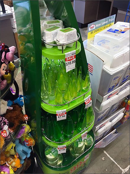 Aloe Teardrop Merchandising Display