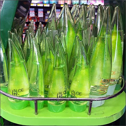 Aloe Teardrop Merchandising Display