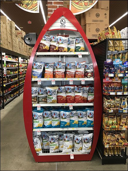 Cape Cod Potato Chips Rowboat Display