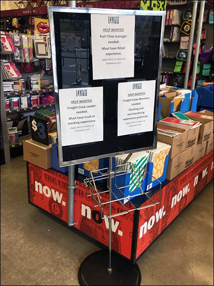 Now Hiring Bulletin Board At Five Below