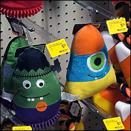 Halloween Pet Toy Hook Overlay Label Holder