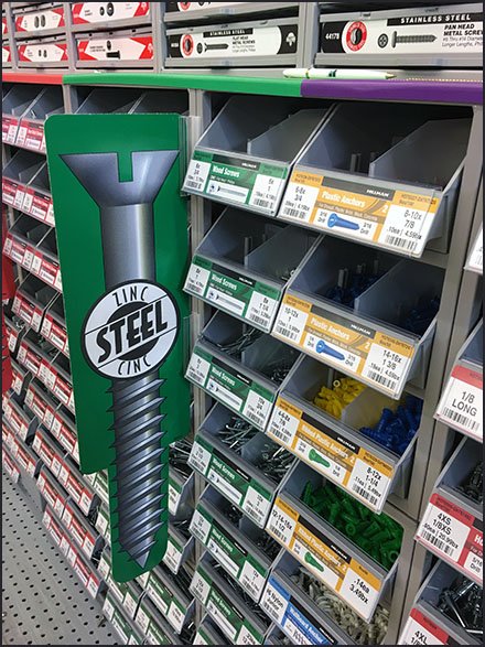 Fastener Color-Coded Category Definition