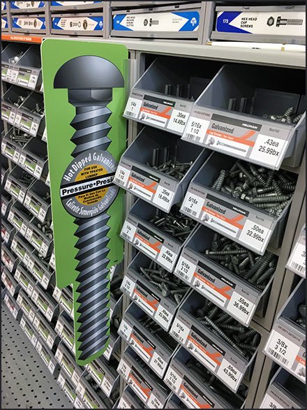 Fastener Color-Coded Category Definition