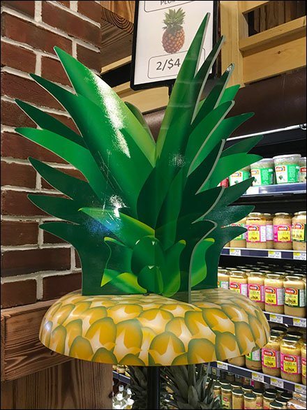 Fresh Pineapple Open Wire Ring Tower